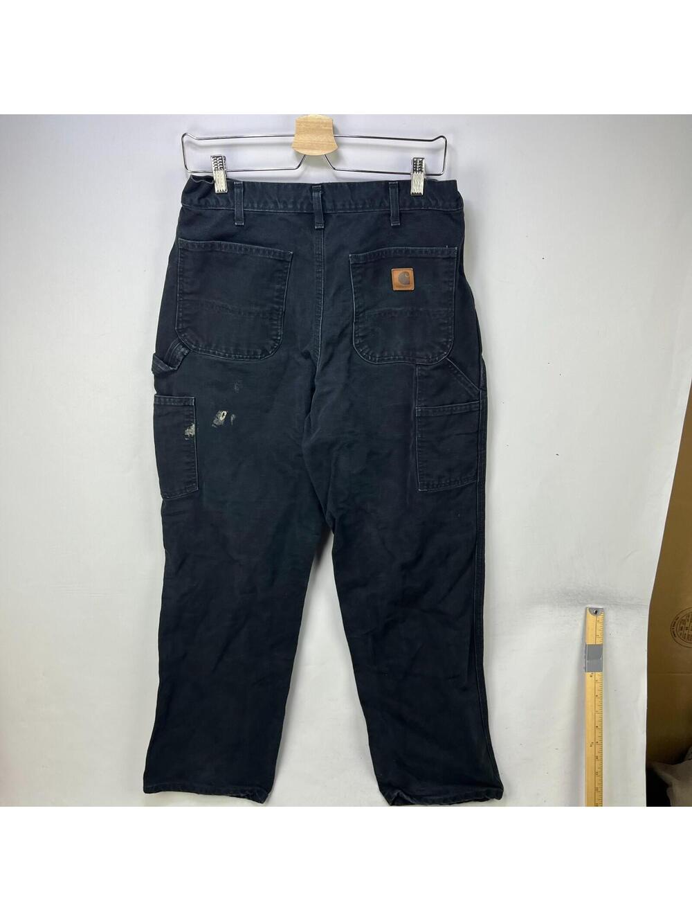 Vintage Carhartt Black Cargo Work Pants 32 x 32